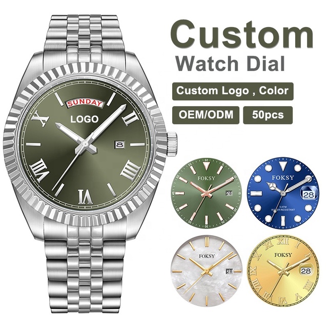 OEM Customize Customer Private Label Custom Logo Brand Waterproof Luxury Wrist Men Watch Manufacturer with Low MOQ