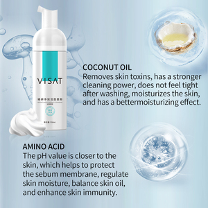 โฟมทำความสะอาดผิวหน้าทำความสะอาดผิวมูสรูขุมขนชุ่มชื้นทำความสะอาดผิวแปรงล้างเครื่องสำอางทำขึ้น - Product Image 5