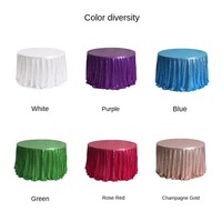 Nappes de mariage de luxe vente en gros de rectangles de paillettes avancés et couverture de table ronde mariage