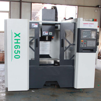 Centro de Fresado Vertical VMC650 de 3 Ejes Personalizado de Fábrica, Alta Calidad, Servicio Pesado, Herramienta Automática BT40, Alta Precisión GSK