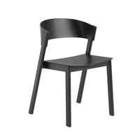 Fauteuil de salle à manger moderne en bois massif avec dossier et housse individuelle pour la maison