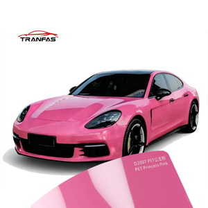 Pellicola Vinilica Premium PET Rosa <span class=keywords><strong>Principessa</strong></span> Lucida Autoriparante Antigraffio con Rilascio d'Aria per Cambio Colore Auto - Product Image 3