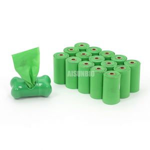 Eco-Friendly Biodegradable <b>Compostable</b> Dog & Cat Poop <b>Bags</b> with Custom Label BPI Certified Simple Waste Disposal - Product Image 2