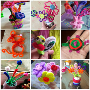 Palitos de colores retorcidos, 100 piezas, suministros de manualidades variados para niños, proyectos de bricolaje y decoraciones para fiestas - Product Image 4