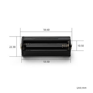 Siyah plastik Cylindric tipi 3 hücre AA pil tutucu kutusu tel AAA pil kutusu/kutu/tutucu pil silindir pil raf - Product Image 2