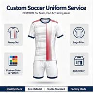 Ensemble d'uniformes de football personnalisés OEM ODM en polyester à séchage rapide, maillot et short de football en mesh pour équipes de club, vêtements de sport personnalisés en gros