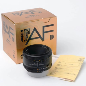 Objectif HFT Professionnel AF Nikkor <span class=keywords><strong>50mm</strong></span> F/1.8D pour Appareil Photo Numérique Reflex Plein Format à Focale Fixe Vente en Gros - Product Image 1