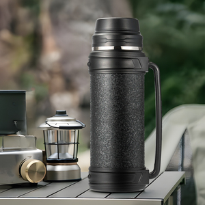Bouteille d'eau isotherme en acier inoxydable pour l'extérieur, grande capacité, avec bouilloire de voyage portable pour voiture, pot thermique pour les voyages - Product Image 1