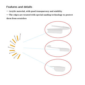 Support de mur de planche de surf en acrylique transparent présentoirs en acrylique présentoir de planche de surf support de planche de surf - Product Image 4