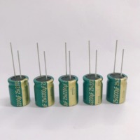 Condensateur électrolytique industriel Pchicon 25V 2200uF 16*22 RF 5000 heures pour réservoir et avion - Faible ESR, Haute ondulation, -6.3V-660V