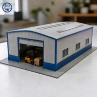 Modèle structurel, modèle architectural miniature, modèle d'atelier d'entrepôt personnalisé