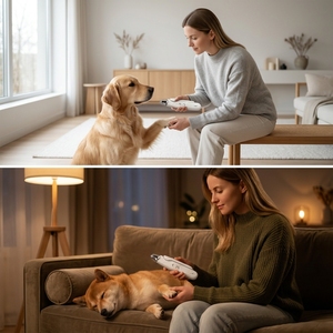 Coupe-ongles automatique rechargeable 2-en-1 amélioré 2026 pour animaux de compagnie, en plastique durable et écologique, outil de toilettage personnalisable, best-seller - Product Image 2