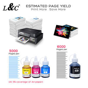 หมึกย้อมสีสูตรน้ำสำหรับบราเดอร์ บีที 6000 หมึกเติมสำหรับบราเดอร์อิงค์ที่ใช้ร่วมกันได้กับ<span class=keywords><strong>เครื่อง</strong></span>พิมพ์ <span class=keywords><strong>DCP</strong></span>-<span class=keywords><strong>T300</strong></span> T500W T700W T800W - Product Image 2