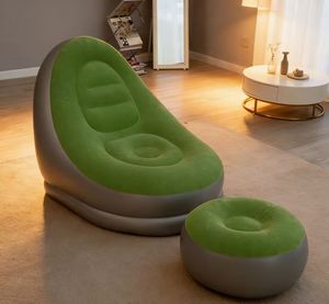 Nouveau canapé gonflable portable et pliable en PVC écologique, chaise longue créative avec couleur au choix, accent de salon - Product Image 3