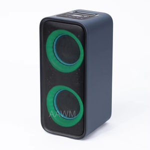 AAWM 派对音箱双6.5 RMS功率带锂电池 PA 低音炮 USB音响系统低音家庭聚会 - Product Image 1