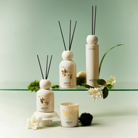 Diffuseur de parfum en céramique AIKUN Blossom avec bougie assortie, coffret cadeau pour la décoration de la chambre, de l'hôtel et du spa