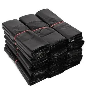 Factory Hotel Canteen With Black Garbage Bag Thickened PE New Material Packing Bag Waste Recycling Packaging Bag Wholesale