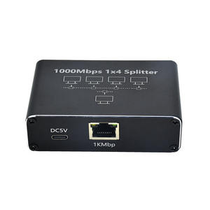 อะแดปเตอร์ตัวแยกสวิตช์อีเทอร์เน็ต Rj45 1ถึง4 1000Mbps - Product Image 1