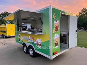 Camión de Comida Rápida Móvil, Remolque de Comida, Carro de Comida, Camioneta de Comida, Remolque de Concesión de Comida, para Raspados, Churros y BBQ - Product Image 3