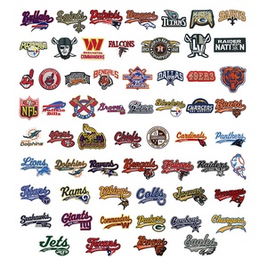 Parches Bordados a Mano Termoadhesivos con LOGO de Equipo de Béisbol y Equipo de la Liga de Campeones de Fútbol Americano Apliques Deportivos - Product Image 1