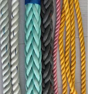 เชือก HMPE และเชือกไนลอนคุณภาพสูง ขนาด 24 มม. 28 มม. 32 มม. 38 มม. 40 มม. สีฟ้า สีเหลือง สีขาว สำหรับเรือเดินทะเล เรือยอชท์ - Product Image 2