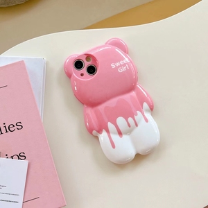 เคสโทรศัพท์รูปหมีน่ารักปี3D,เคสหลังลายการ์ตูนซิลิโคนนิ่มกันกระแทกสำหรับ <span class=keywords><strong>iPhone</strong></span> 14 13 12 11 Pro Max <span class=keywords><strong>XS</strong></span> X XR - Product Image 4