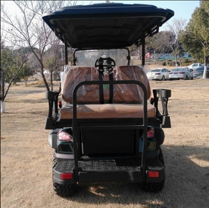 China Factory GO 4-Seater Electric Golf Cart OEM Stainless Steel Lithium Battery 24km/h 300kg Max Load 36 Holes <b>Range</b> - Product Image 2