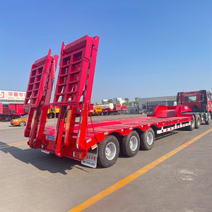 Thủy lực thấp nền tảng bán Trailer 3 trục container Chassis loader - Product Image 2