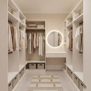 <span class=keywords><strong>Cabina</strong></span> <span class=keywords><strong>Armadio</strong></span> Moderna Personalizzata <span class=keywords><strong>con</strong></span> <span class=keywords><strong>Porta</strong></span> Scorrevole a <span class=keywords><strong>Specchio</strong></span>, Soluzione di Lusso in Legno <span class=keywords><strong>per</strong></span> l'Organizzazione della Camera da Letto - Product Image 6