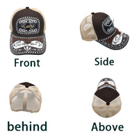 Gorra de Béisbol Unisex con Logo 3D de Metal Estilo Occidental, Informal, Ajustable, de Mezclilla, Lona, Malla, para Pesca, Playa, Camuflaje