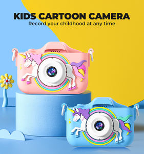 Soli Kid Toys' Cute <b>Unicorn</b>-Themed HD 1080p Mini Kids Camera Playing Function Educational Plastic Material 2.3-inch Screen <b>Gift</b> - Product Image 2