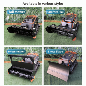 Vigorun Tech Desbrozadora Forestal a Gasolina con Control Remoto, Ancho de Corte de 100 cm, Motor de 4 Tiempos, Cortacésped de Orugas, Trituradora de Martillos - Product Image 4