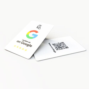 <span class=keywords><strong>Carte</strong></span> NFC intelligente programmable personnalisée, étanche, avec encodage URL Google Review 213 et autocollant - Product Image 3