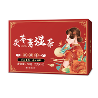 Thé aux fleurs de pêche à cinq doigts à neuf saveurs Larmes du travail Fuling Yishi Moisture Loose Tea Box Pack Poria Tea 100% Health Tea