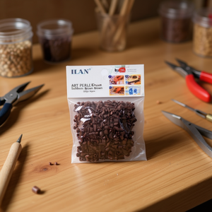 Perline Ilan Art Perler 5x5mm Marrone 500pz circa per lavori artigianali - Product Image 2