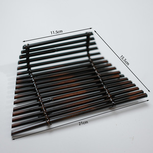 Woven Bamboo Serving Tray 21cm X 15.5cm X 11.5cm Handmade For Restaurant And Home Use - Product Image 1