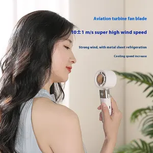 RYW Fan Factory Draagbare USB 3000mAh Batterijventilator Opvouwbare Handventilator Koelventilator Huishoudelijk Buiten Reizen Studenten Zaklamp - Product Image 5