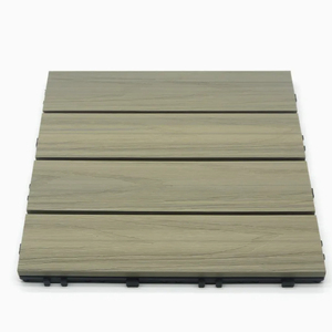 Tự làm lồng vào nhau ngoài trời Vườn Gỗ <span class=keywords><strong>PVC</strong></span> soạn WPC decking gạch sân sàn dễ dàng cài đặt phòng khách công viên - Product Image 6