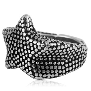 Anillo de hombre con forma de estrella yunnique, diseño geométrico de acero dorado, regalo de joyería de moda - Product Image 3