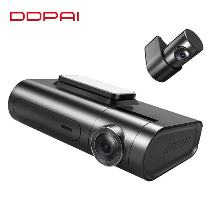 Wole Sale DDPAI Black 3 in 1 X2S Pro Front 1440P Rear 1080P 128GB 360 Degrees Rechargeable Camper Android Car Dash Cam