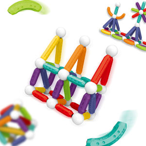 Juego de Bloques de Construcción Magnéticos de Ensamblaje DIY de 68/84/100 Piezas, Juguetes Educativos STEM, Varillas y Bolas Magnéticas para el Aprendizaje de los Niños - Product Image 2