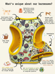 Harnais pour chien et chat en polyester rembourré classique personnalisé, harnais à enfiler pour petits chiens et chats - Product Image 6