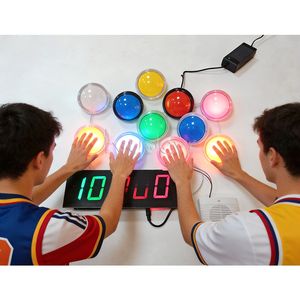 <span class=keywords><strong>Gioco</strong></span> Interattivo con Pulsanti LED, Sfida di Velocità di Reazione, Macchina per Allenamento dei Riflessi, <span class=keywords><strong>Gioco</strong></span> Arcade con LED - Product Image 1