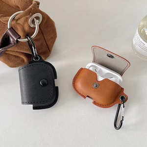 Estuche Portátil para Llavero para <span class=keywords><strong>AirPods</strong></span> 3 4, Bolsa Pequeña de Cuero para <span class=keywords><strong>AirPods</strong></span> Pro 2 3, Funda de Cuero, Diseñador de Moda - Product Image 4