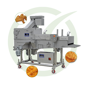 Nuevo diseño, venta al por mayor, Nugget de pollo, Cubo de pescado, Preduster, máquina de pulverización, máquina de pulverización plana - Product Image 2