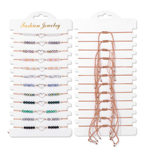 24 cái/bộ Pha Lê Đính Cườm Bảo Vệ Evi Vòng Đeo Tay Mắt Pha Lê Đính Cườm Dệt Polymer Đầy Màu Sắc Đất Sét Bohemian Đính Cườm Vòng Đeo Tay - Product Image 2