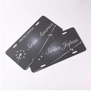 Placas de coche de aluminio en relieve magnético profesional decoración matrícula de vehículo recuerdo matrícula magnética