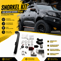 Accessoires de voiture tout-terrain, snorkel en acier inoxydable pour NISSAN NAVARA NP300, prise d'air en acier inoxydable, kit snorkel 4x4