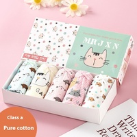 Slip en boîte en pur coton de style coréen Pantalon à pain Design Sous-vêtements pour bébés pour enfants filles