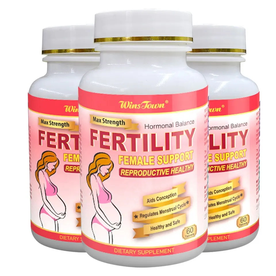 Female Fertility Tablet winstown Natural organic Cleaning Womb herbs pills detox fertility capsule for women having baby